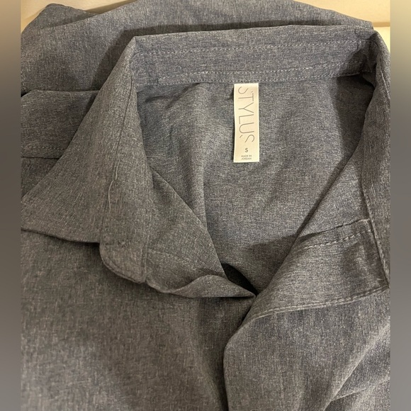 NWT Stylus Men’s Short Sleeve Button Down Moonless Nights, Poly Spandex; Size S - Picture 6 of 11